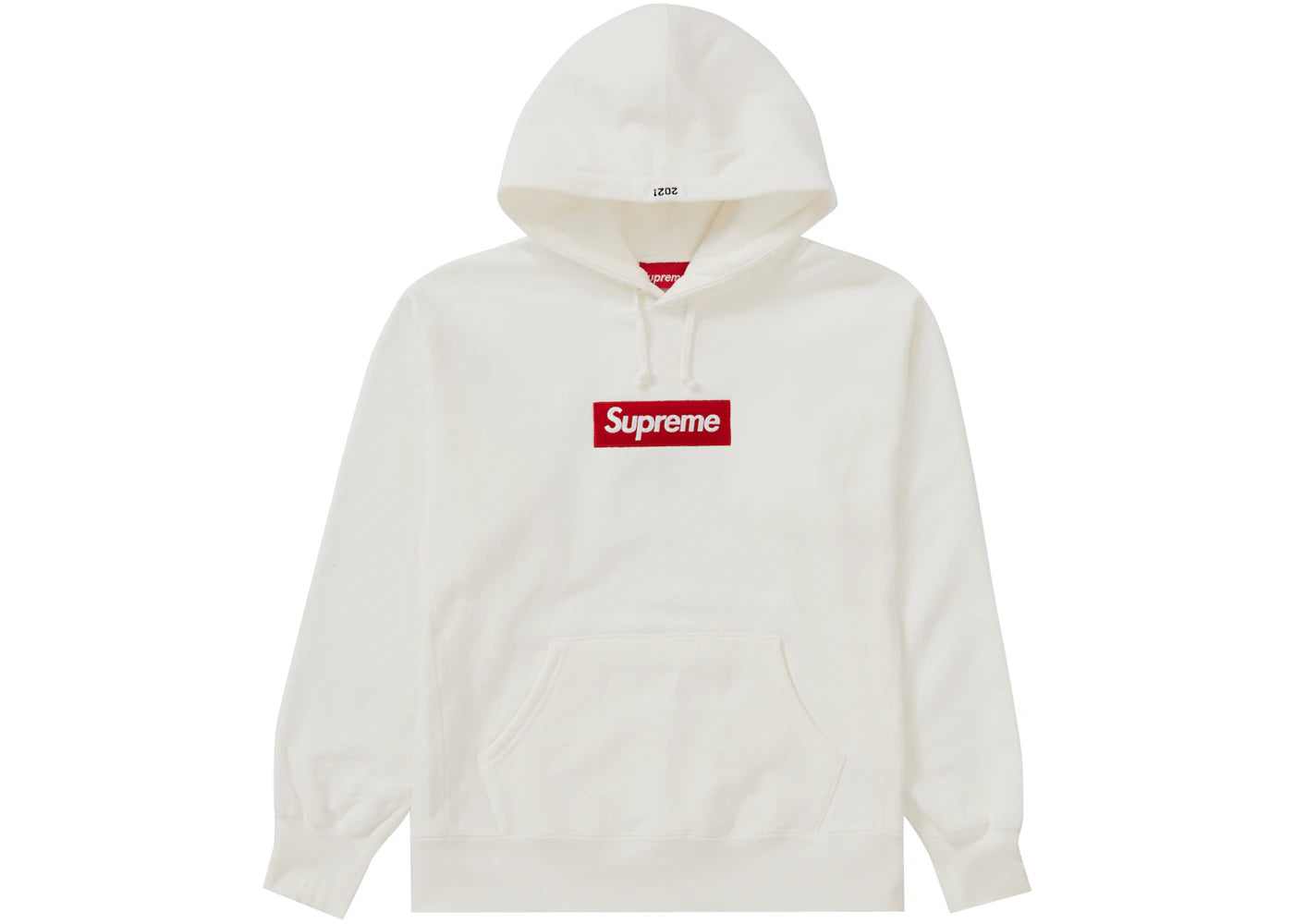 Supreme Box Logo Hooded Sweatshirt (FW21) White - vue 360