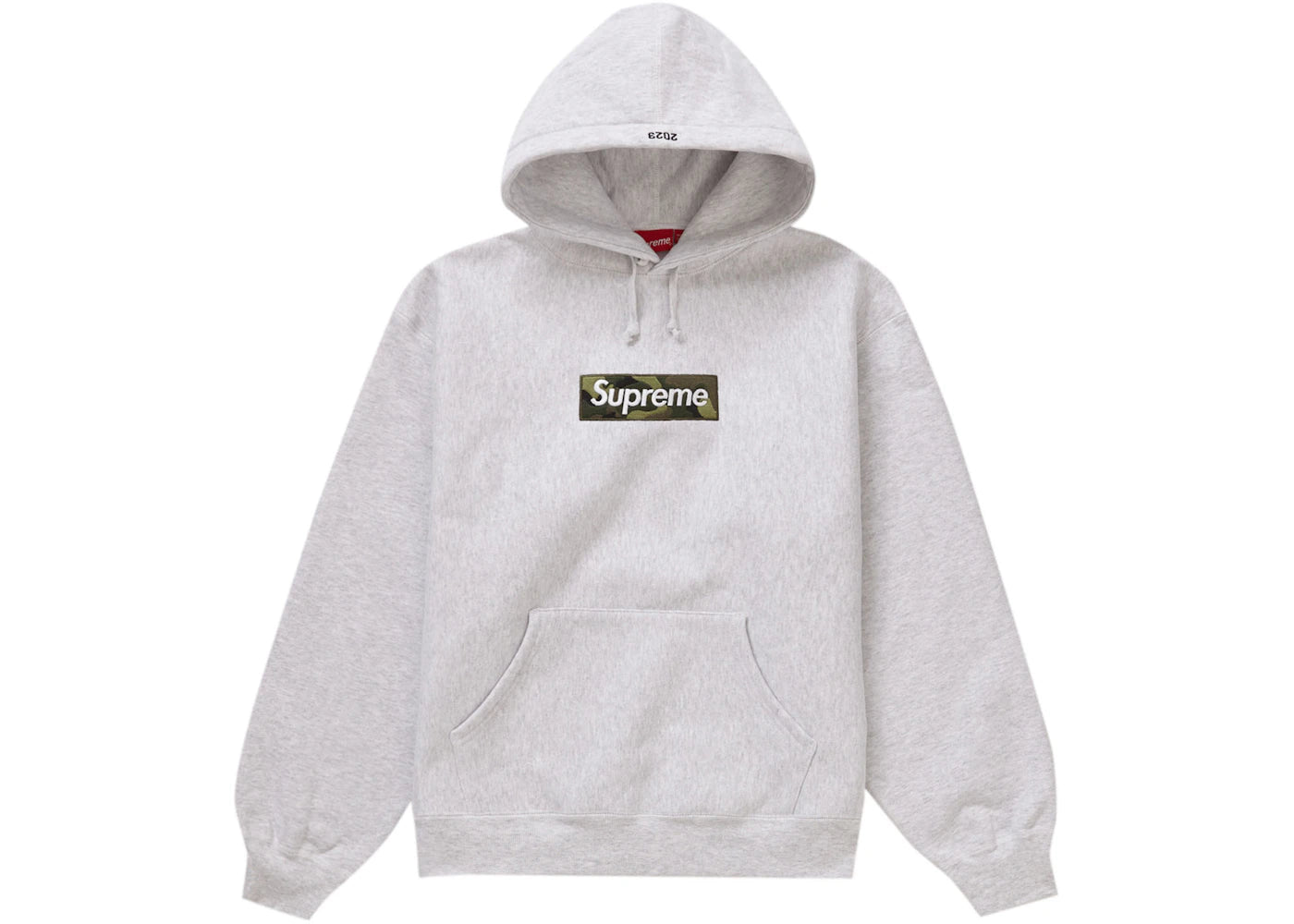Supreme Box Logo Hooded Sweatshirt (FW23) Ash Grey sneakers - authentic Supreme shoes