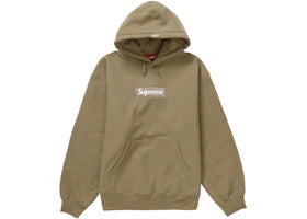 Supreme Box Logo Hooded Sweatshirt (FW23) Dark Sand - vue 360