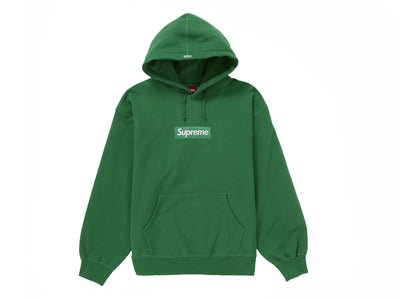 Supreme Box Logo Hooded Sweatshirt (FW24) Green - authentic Supreme apparel