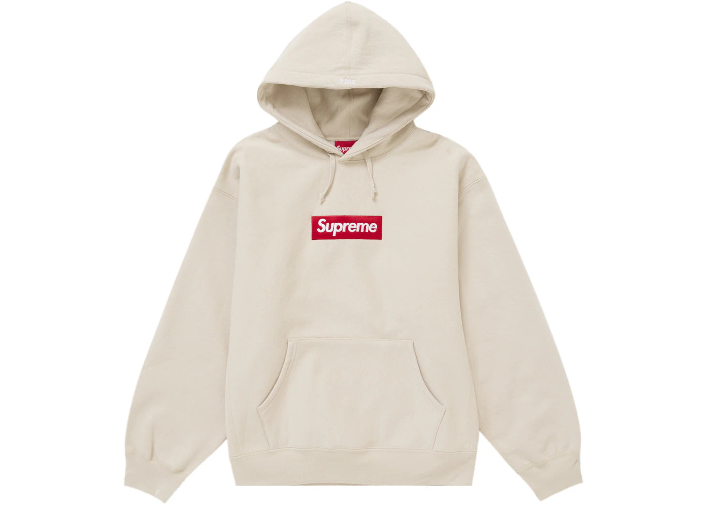 Supreme Box Logo Hooded Sweatshirt (FW24) Stone - vue 360