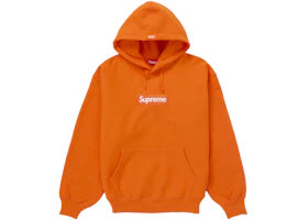 Supreme Box Logo Hooded Sweatshirt (FW24) Dark Orange - vue 360