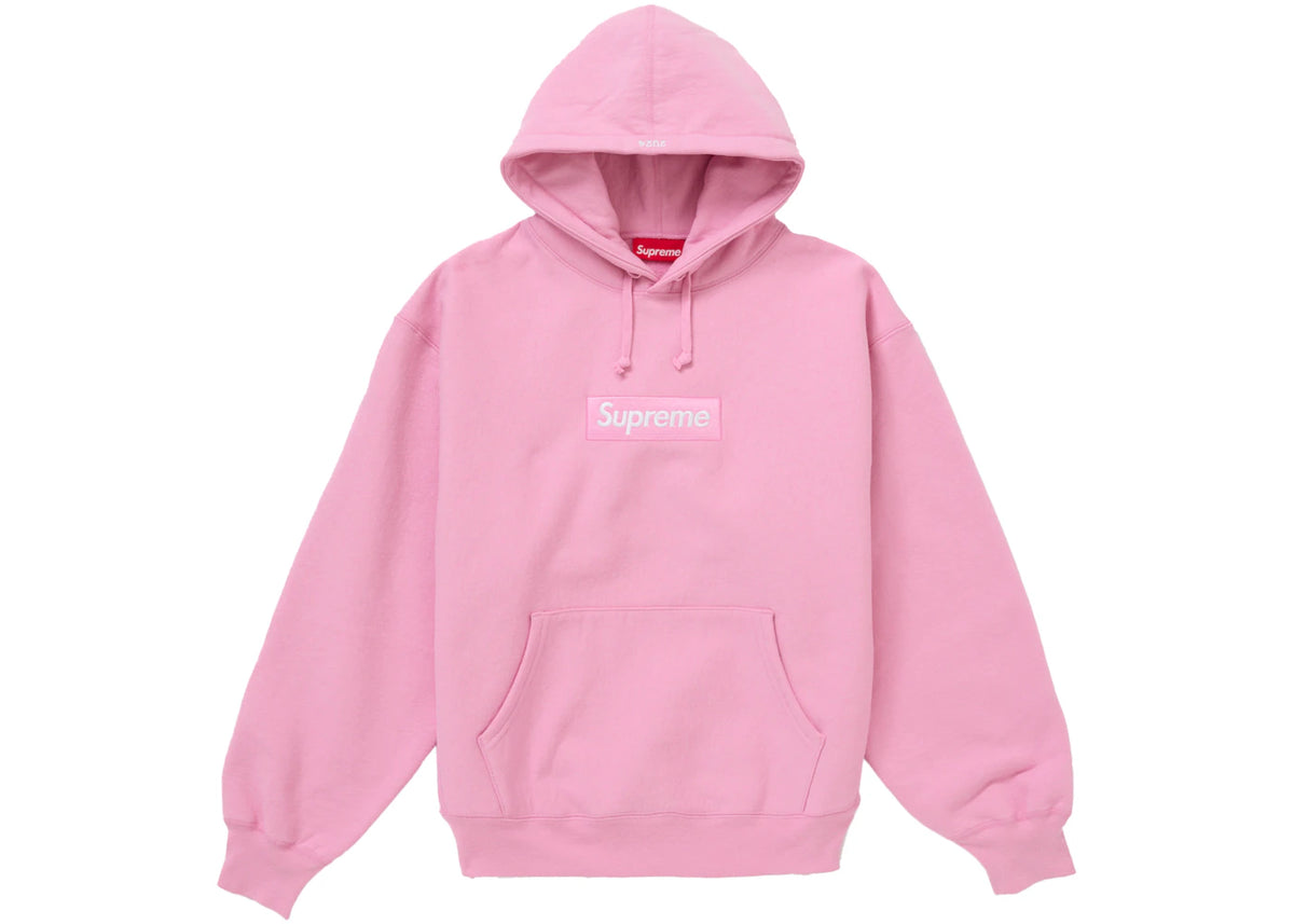 Supreme Box Logo Hooded Sweatshirt (FW24) Pink - vue 360