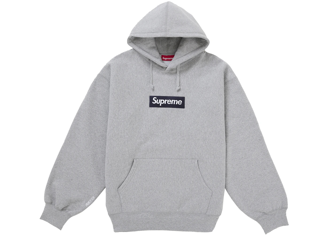 Supreme Box Logo Hooded Sweatshirt (FW25) Heather Grey - vue 360