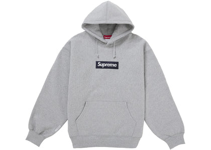Supreme Box Logo Hooded Sweatshirt (FW25) Heather Grey - authentic Supreme apparel