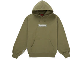 Supreme Box Logo Hooded Sweatshirt (FW25) Light Olive