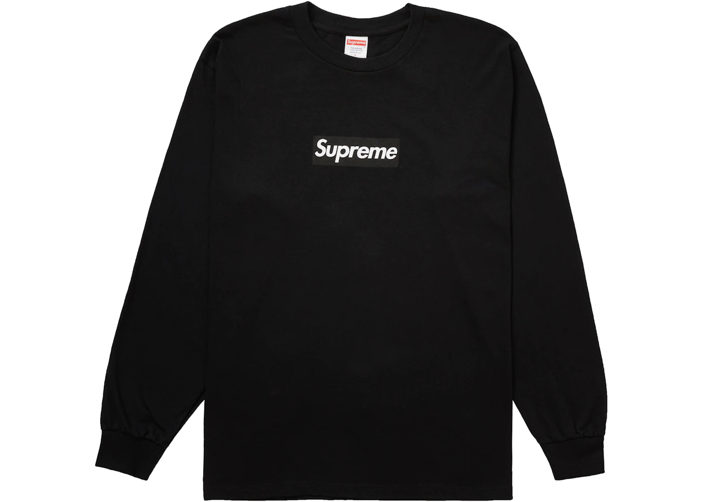 Supreme Box Logo L/S Tee Black - vue 360
