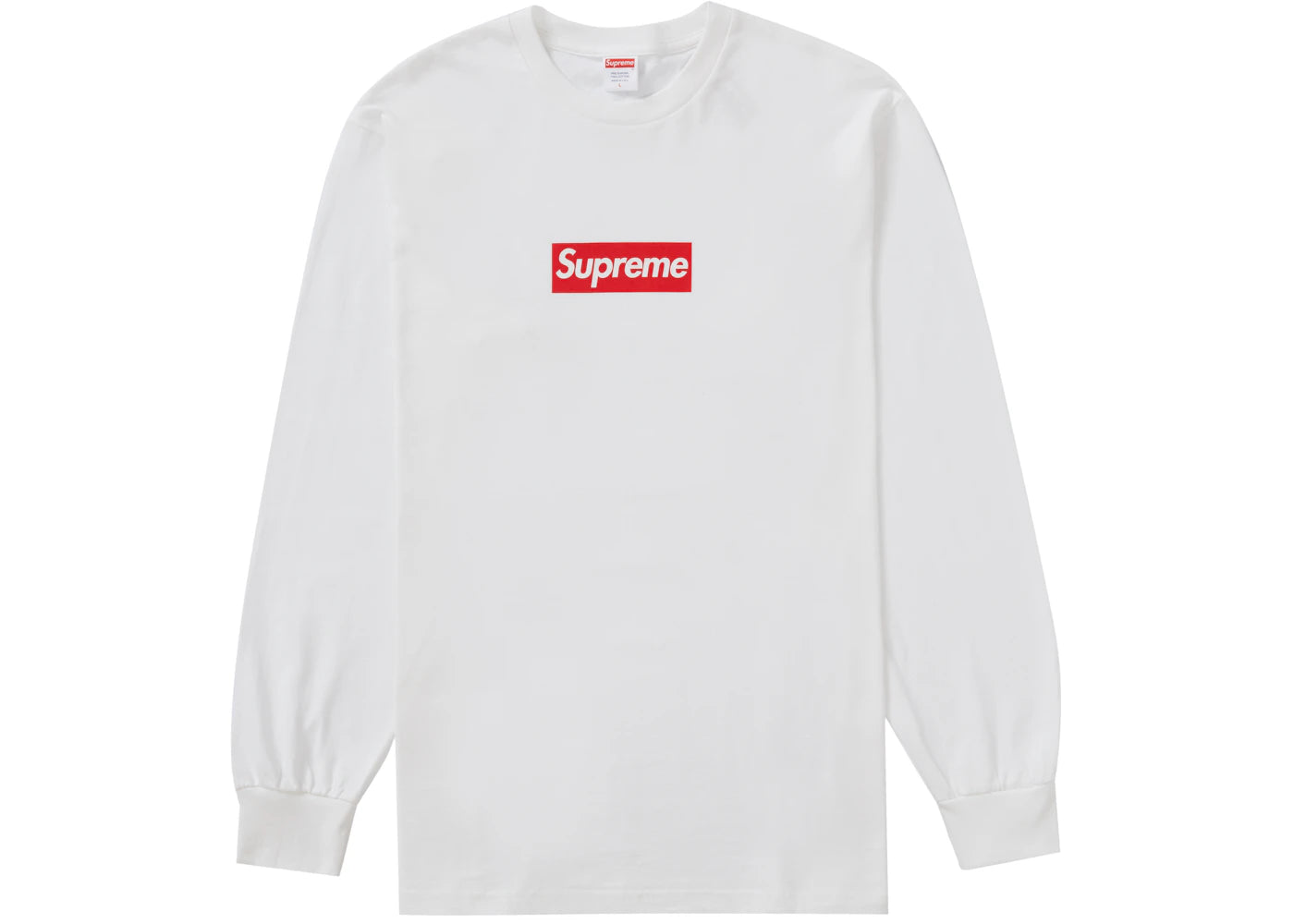 Supreme Box Logo L/S Tee White - vue 360