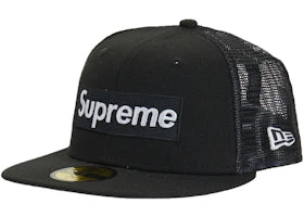 Supreme Box Logo Mesh Back New Era Black