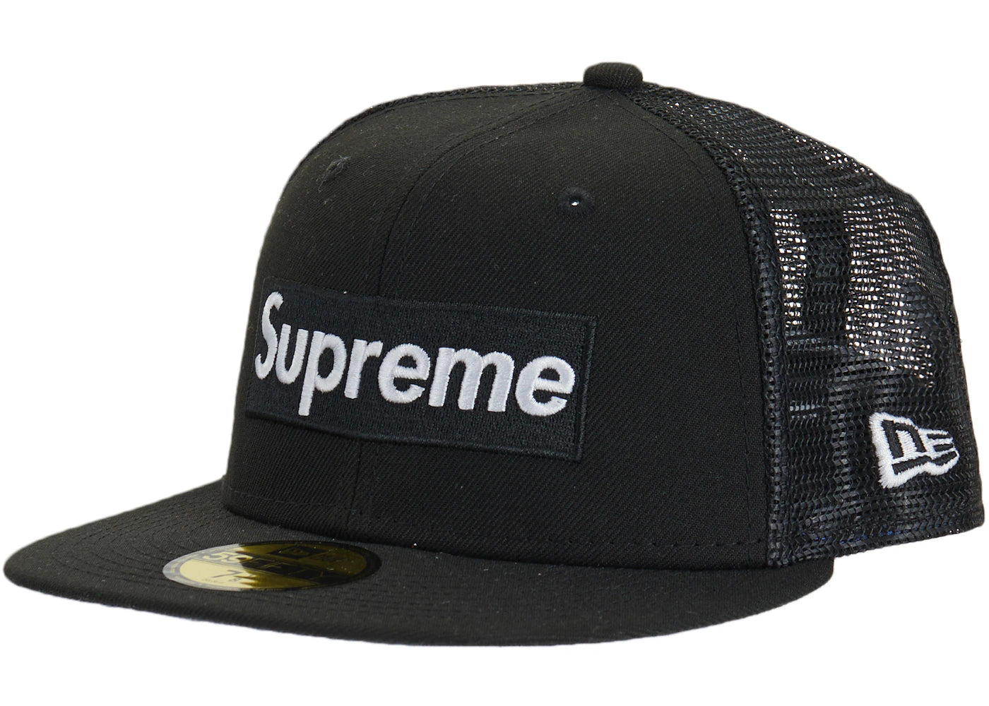 Supreme Box Logo Mesh Back New Era Black - vue secondaire A