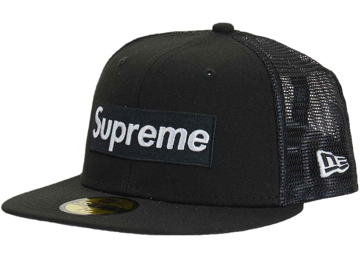 Supreme Box Logo Mesh Back New Era Black - vue 360