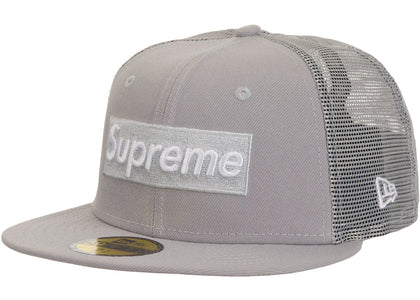 Supreme Box Logo Mesh Back New Era Cap SS24 Gray - product view 2