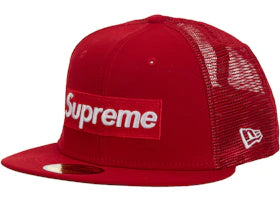 Supreme Box Logo Mesh Back New Era Cap SS24 Red - vue 360