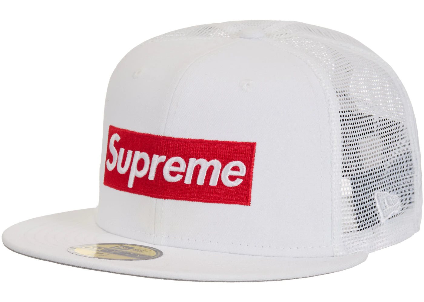 Supreme Box Logo Mesh Back New Era Cap SS24 White - vue secondaire A