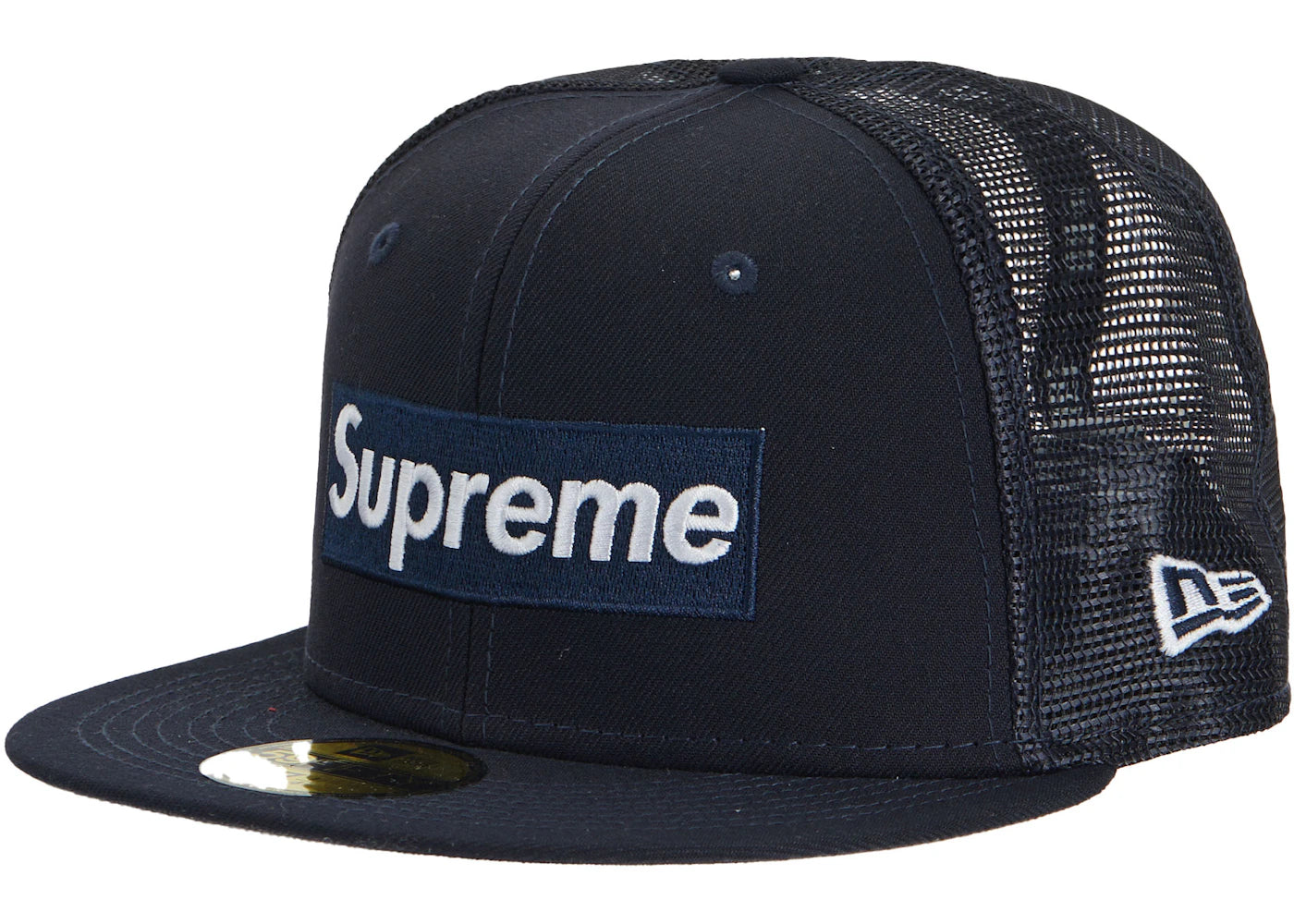 Supreme Box Logo Mesh Back New Era Navy - vue secondaire A