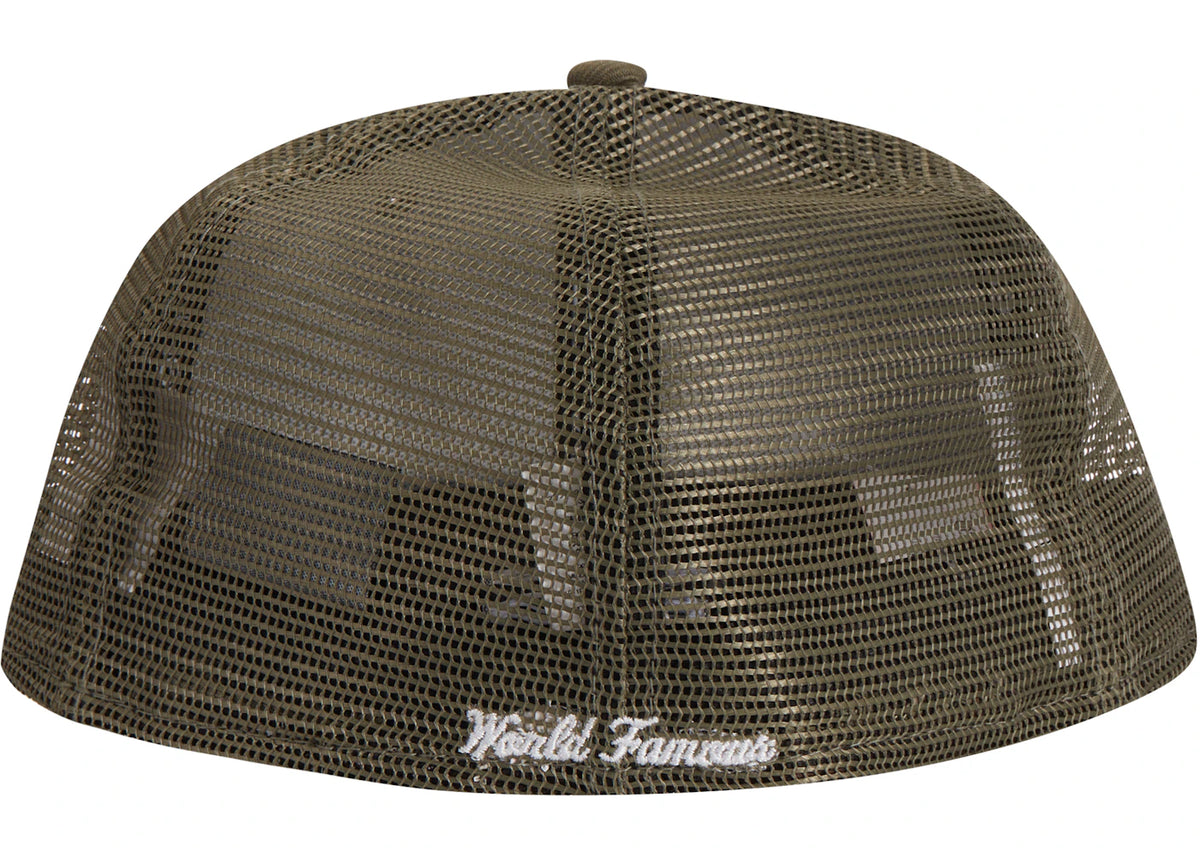 Supreme Box Logo Mesh Back New Era Hat (SS23) Olive - vue secondaire A