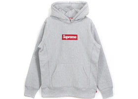 Supreme Box Logo Pullover Hoodie Heather Grey