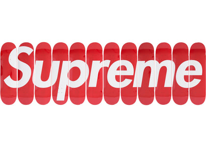 Supreme Box Logo Skateboard Deck Set Red - authentic Supreme product