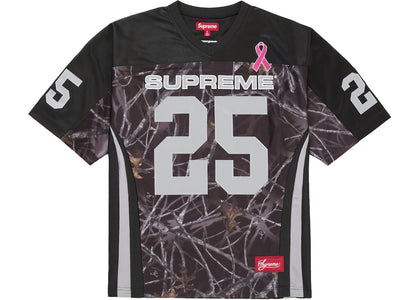 Supreme Breast Cancer Awareness Football Jersey Black - authentic Supreme apparel