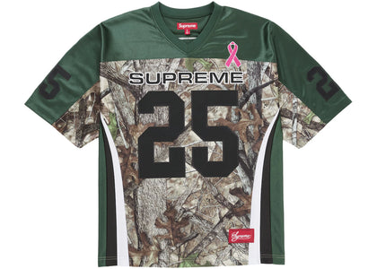 Supreme Breast Cancer Awareness Football Jersey Green - authentic Supreme apparel