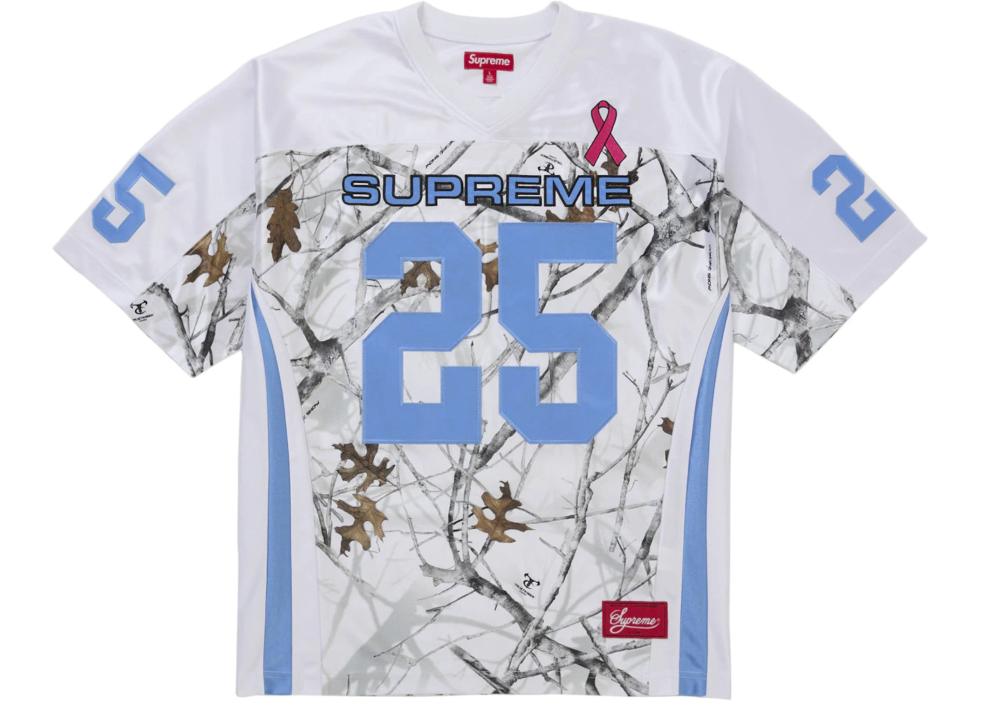 Supreme Breast Cancer Awareness Football Jersey White - vue secondaire A