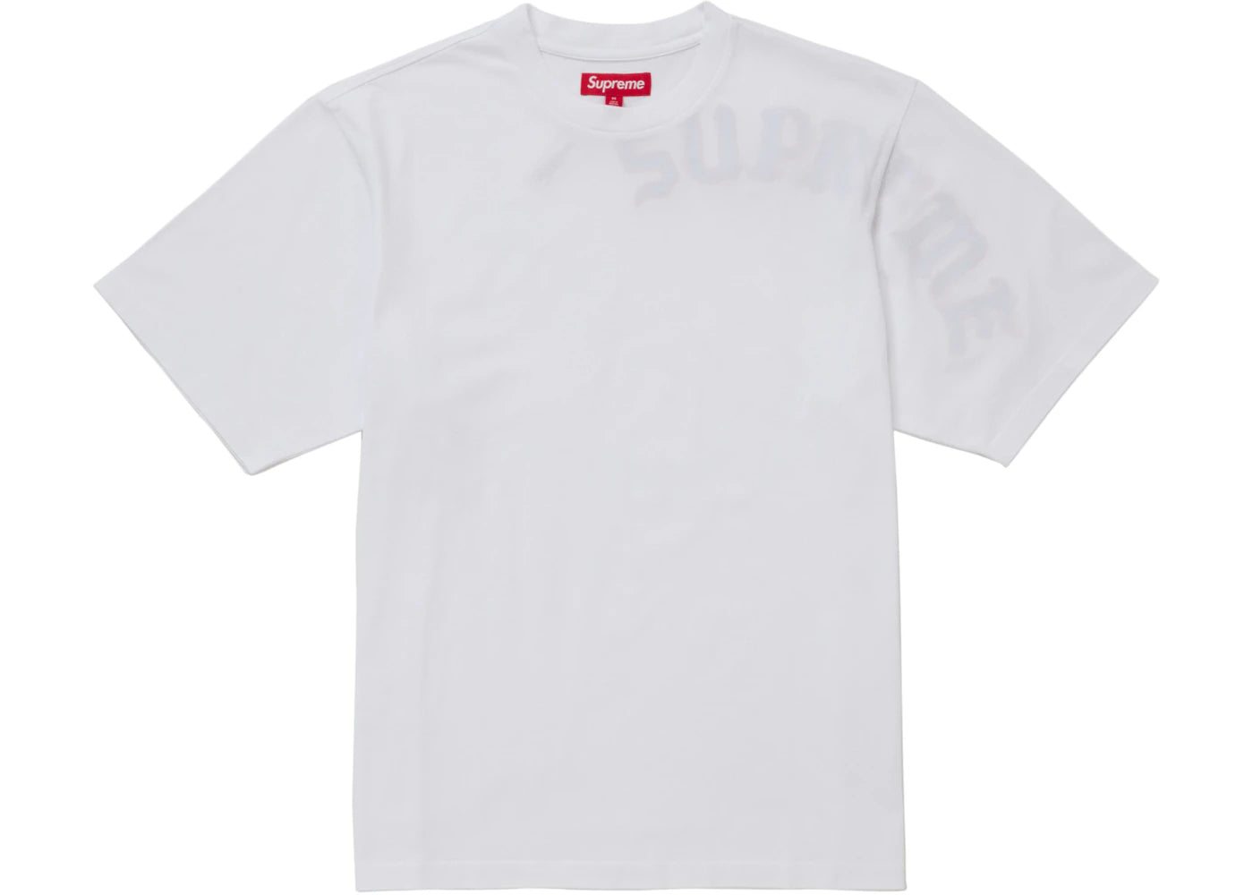 Supreme Brushed Arc S/S Top White - vue secondaire A