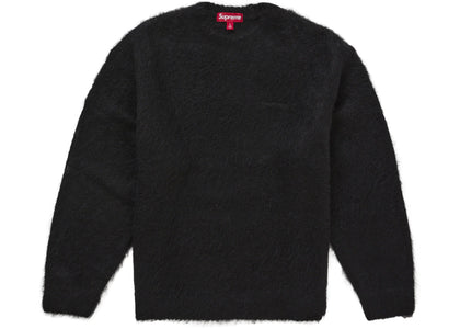 Supreme Brushed Mohair Sweater Black - authentic Supreme apparel
