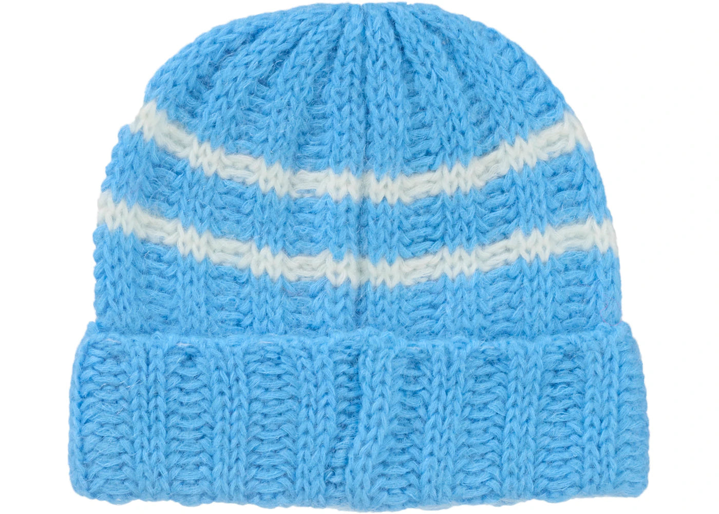 Supreme Brushed Stripe Beanie Light Blue - vue secondaire B
