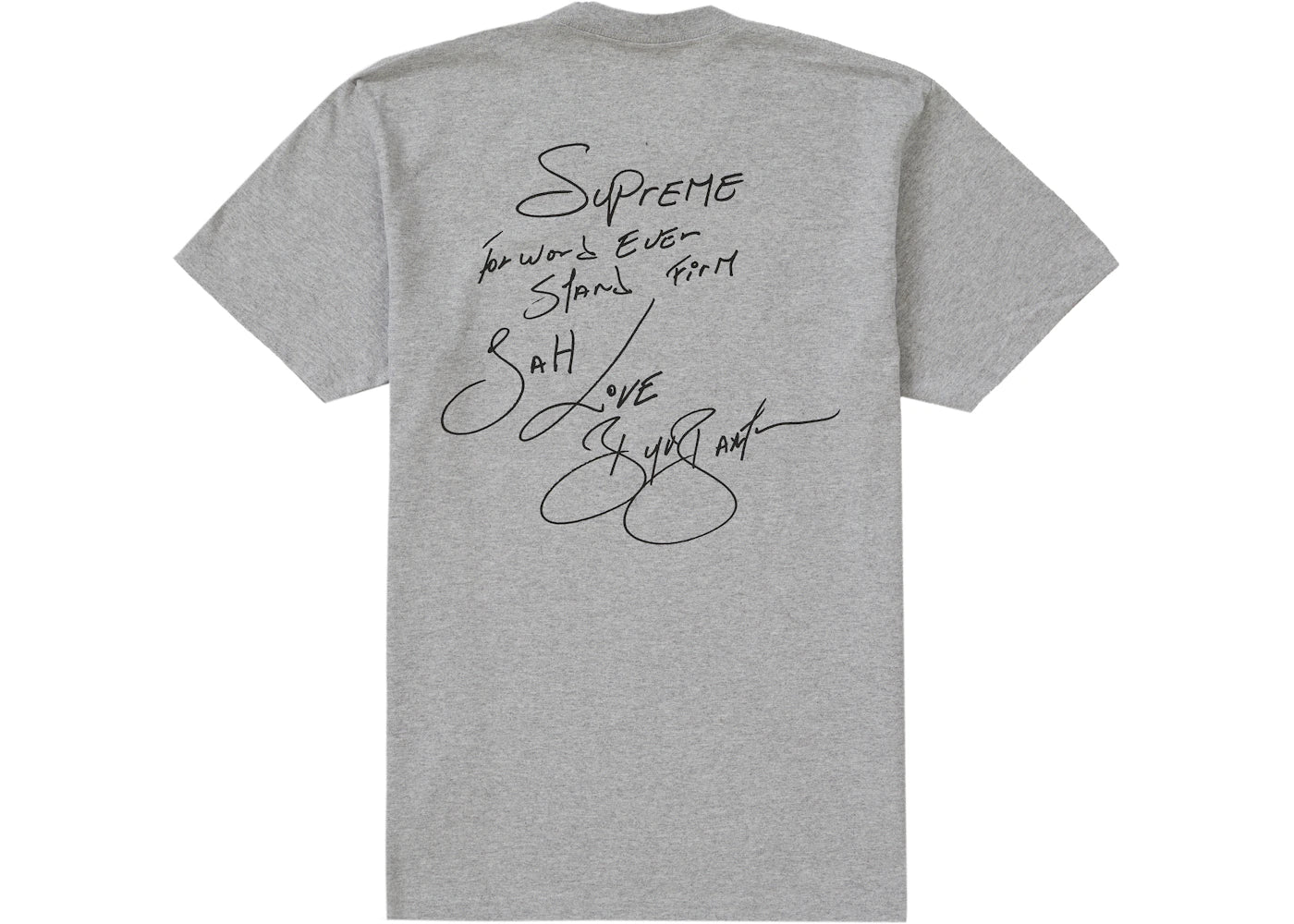 Supreme Buju Banton Tee Heather Grey - vue secondaire A