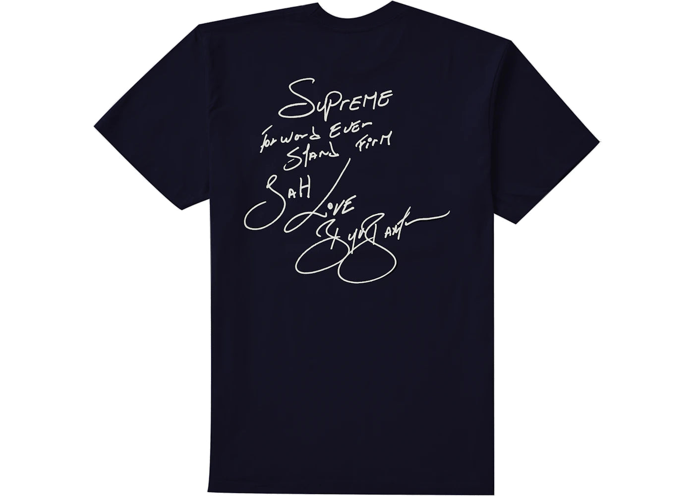 Supreme Buju Banton Tee Navy - vue secondaire B