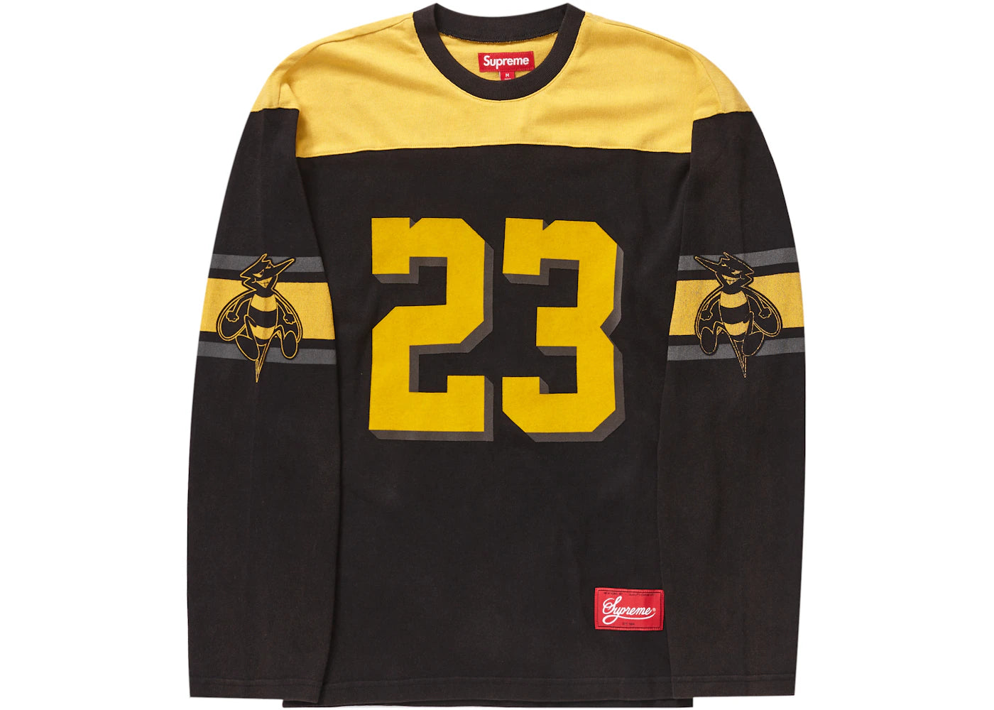Supreme Bumblebee L/S Football Top Black - vue secondaire B