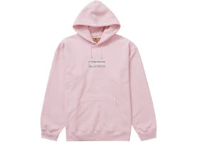 Supreme Burberry Box Logo Hooded Sweatshirt Light Pink