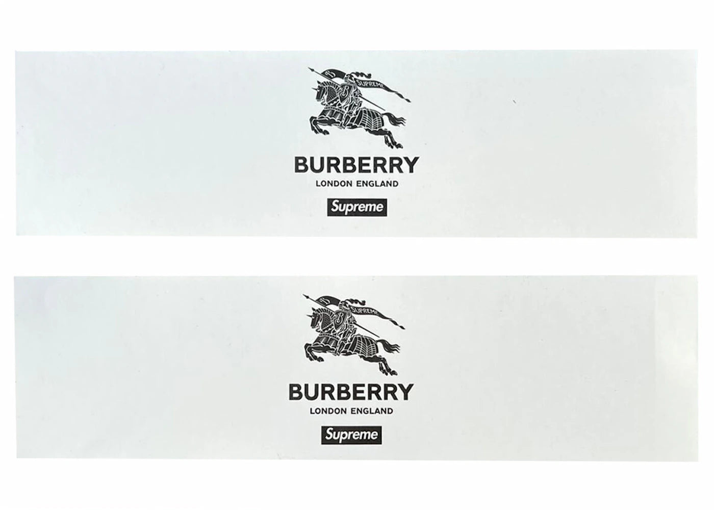 Supreme Burberry Box Logo Sticker Set