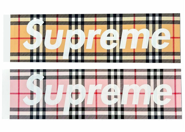 Supreme Burberry Box Logo Sticker Set sneakers - authentic Supreme shoes