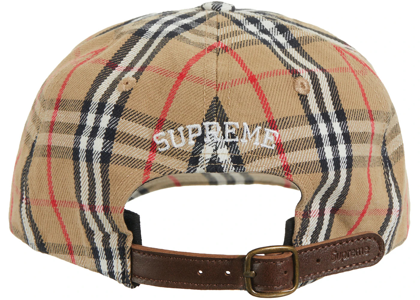 Supreme Burberry Denim 6-Panel Beige - vue secondaire B