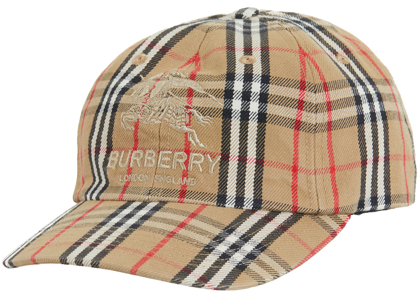 Supreme Burberry Denim 6-Panel Beige - vue secondaire A