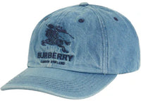 Supreme Burberry Denim 6-Panel Washed Blue