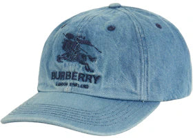 Supreme Burberry Denim 6-Panel Washed Blue
