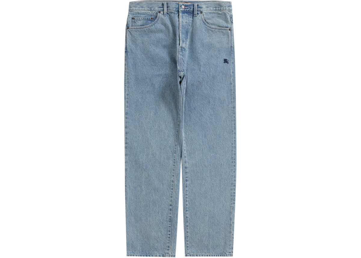 Supreme Burberry Regular Jean Washed Blue - vue secondaire B