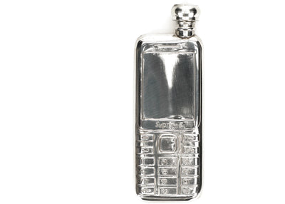 Supreme Burner Phone Pewter Flask Silver