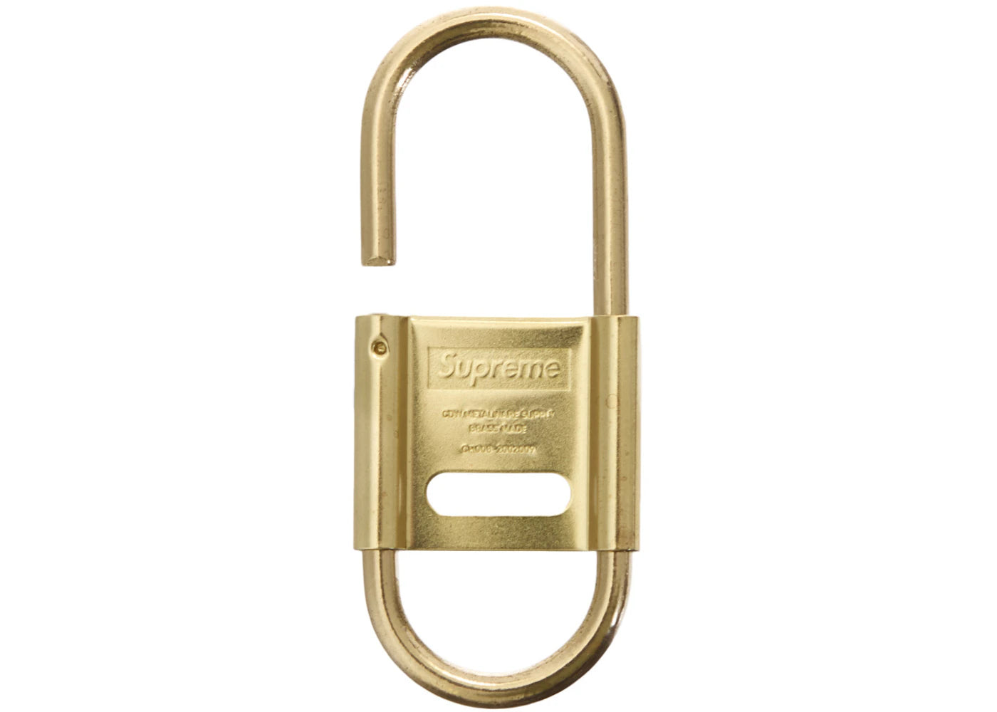 Supreme CDW Delta Carabiner Gold - vue secondaire B