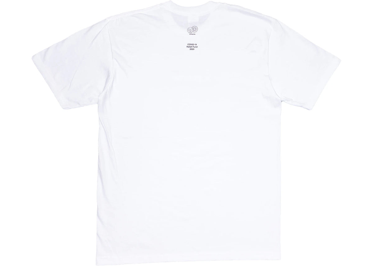 Supreme Takashi Murakami COVID-19 Relief Box Logo Tee White - vue secondaire B