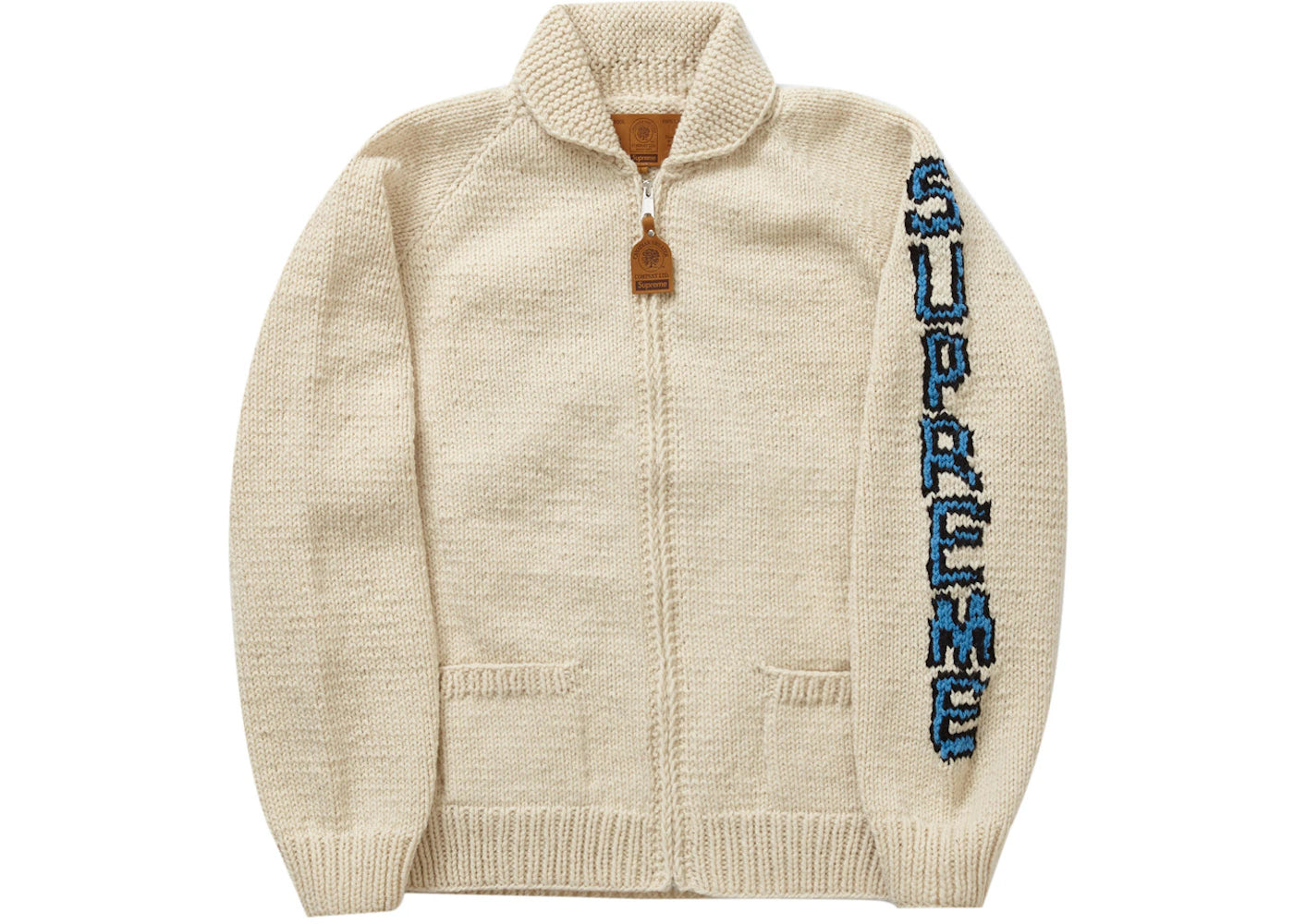 Supreme Camacho Cowichan Sweater Natural - vue secondaire A