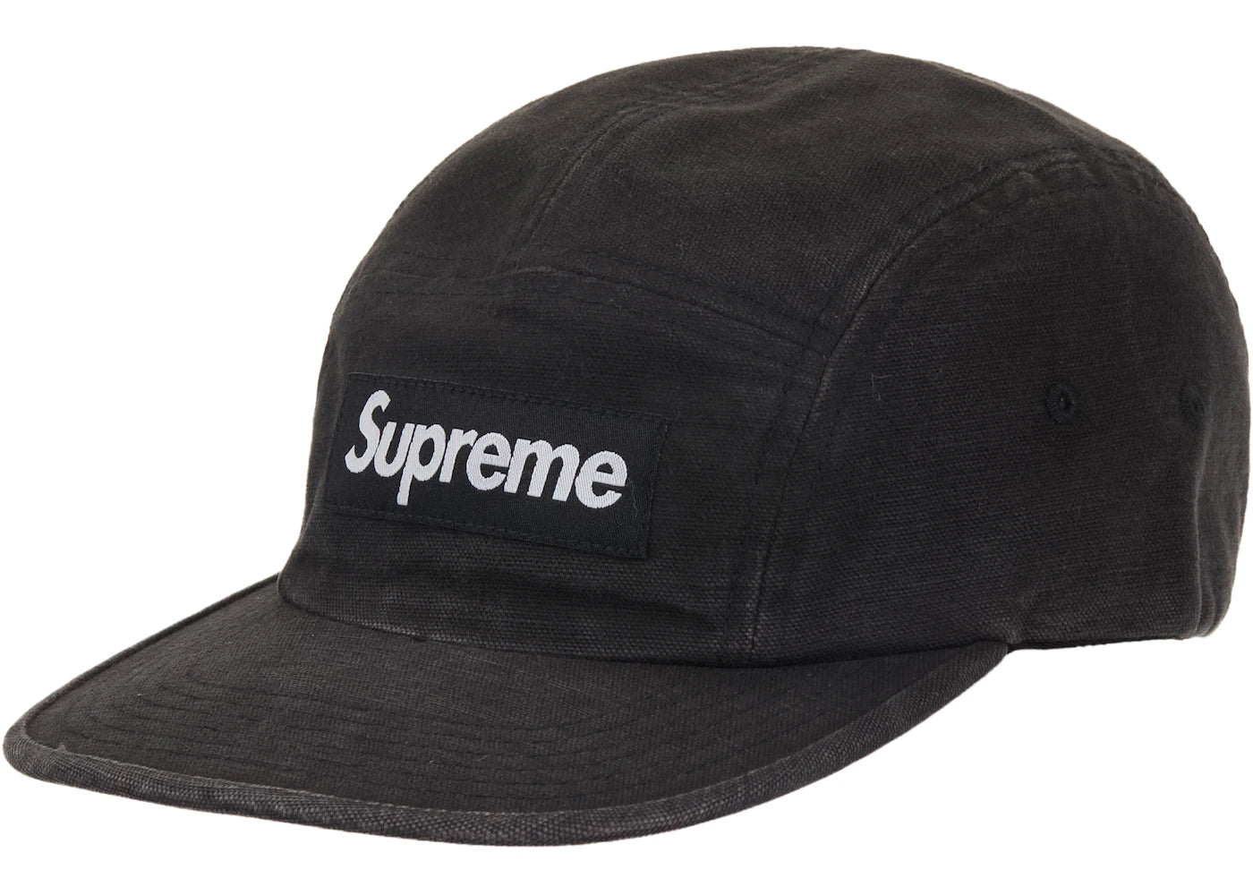 Supreme Canvas Camp Cap Black - vue secondaire A