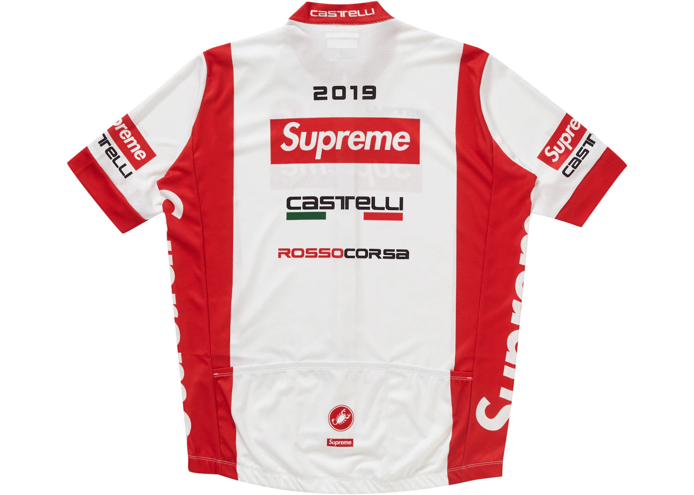 Supreme Castelli Cycling Jersey White - vue secondaire B
