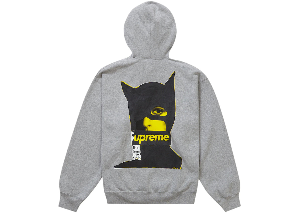 Supreme Catwoman Hooded Sweatshirt Heather Grey - vue secondaire A