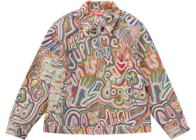 Supreme Chainstitch Denim Jacket Multicolor - vue 360