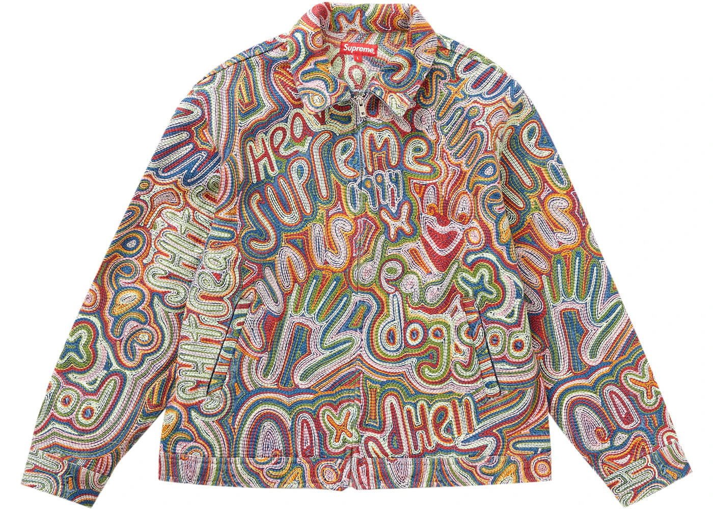Supreme Chainstitch Denim Jacket Multicolor - vue secondaire A