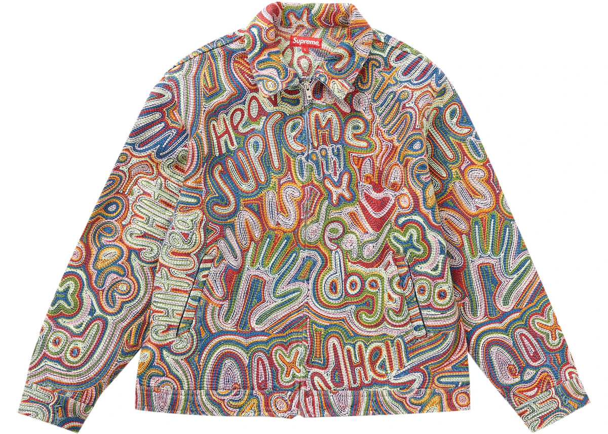 Supreme Chainstitch Denim Jacket Multicolor - vue 360