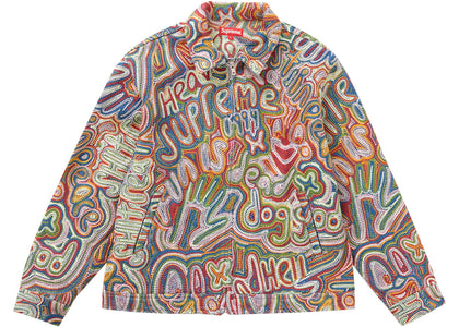 Supreme Chainstitch Denim Jacket Multicolor - apparel view 2
